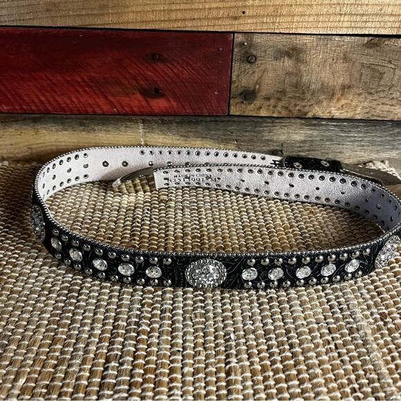 Blazin Roxx Black Jeweled Belt Size Medium - Picture 2 of 13